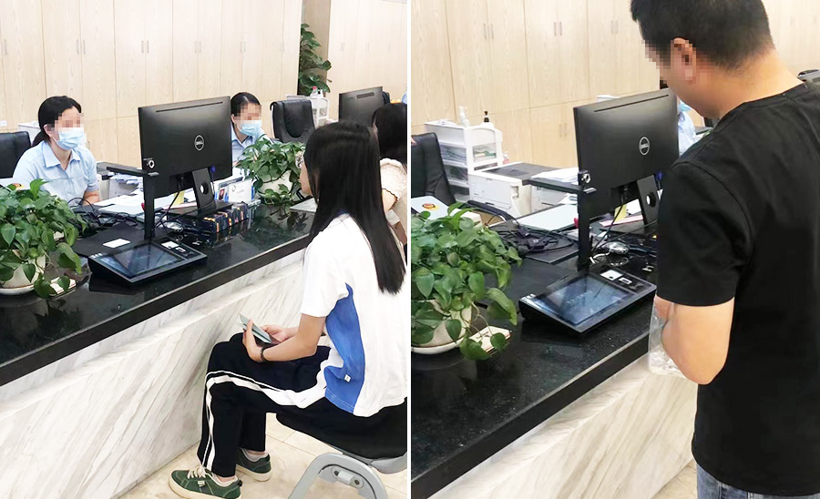 多功能智能卡手寫(xiě)簽批屏在政務(wù)中心使用 多功能智能卡手寫(xiě)簽批屏在政務(wù)中心使用